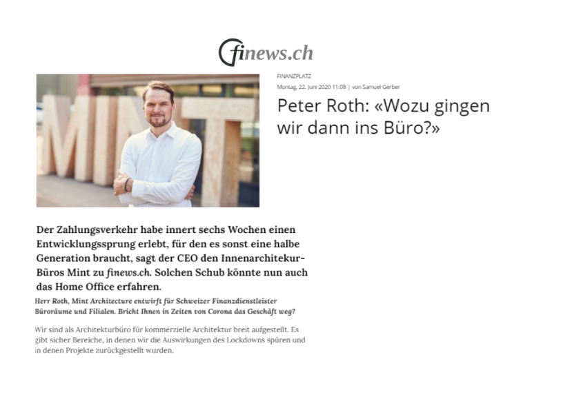 200704 Presse Clipping Finenews Interview Peter Roth