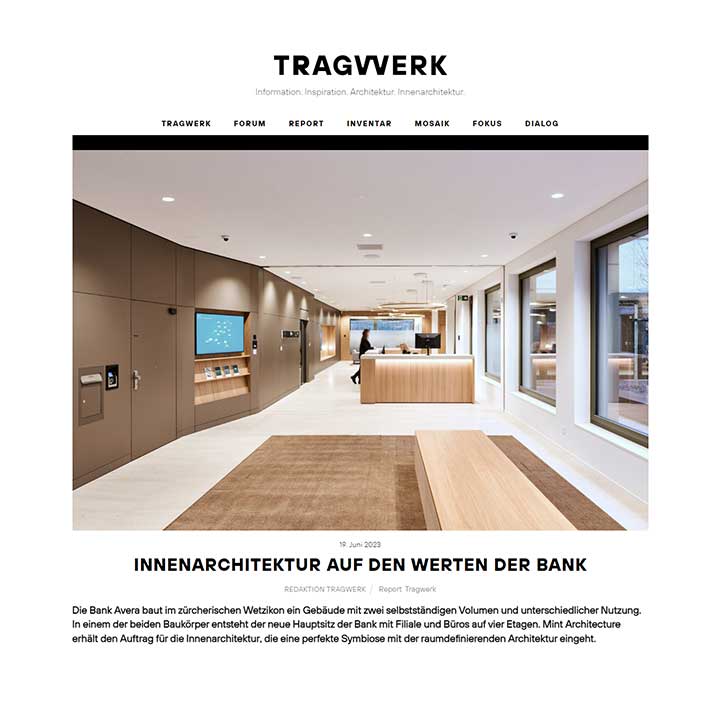 Tragwerk Blog Mint Architecture Bank Avera Banking Finance