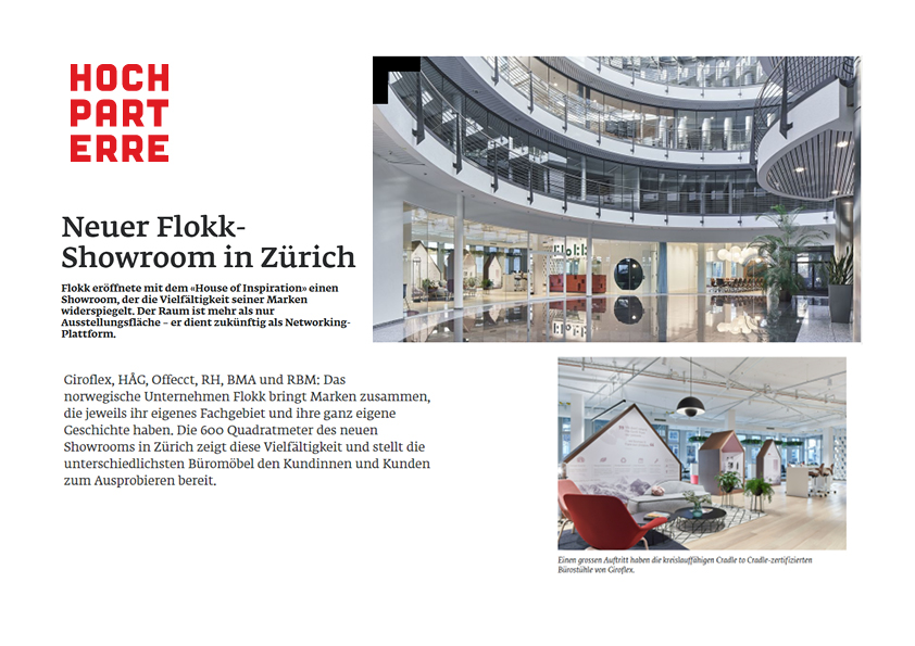Hochpar­terre Mint Architecture Flokk Showroom Retail Brand Space 1