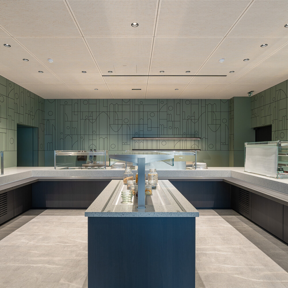 Betriebsrestaurant Innenarchitektur Mint Architecture Eggerwismar Selb