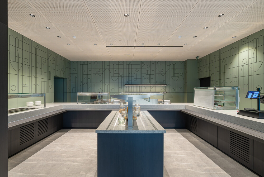 Betriebsrestaurant Innenarchitektur Mint Architecture Eggerwismar Selb